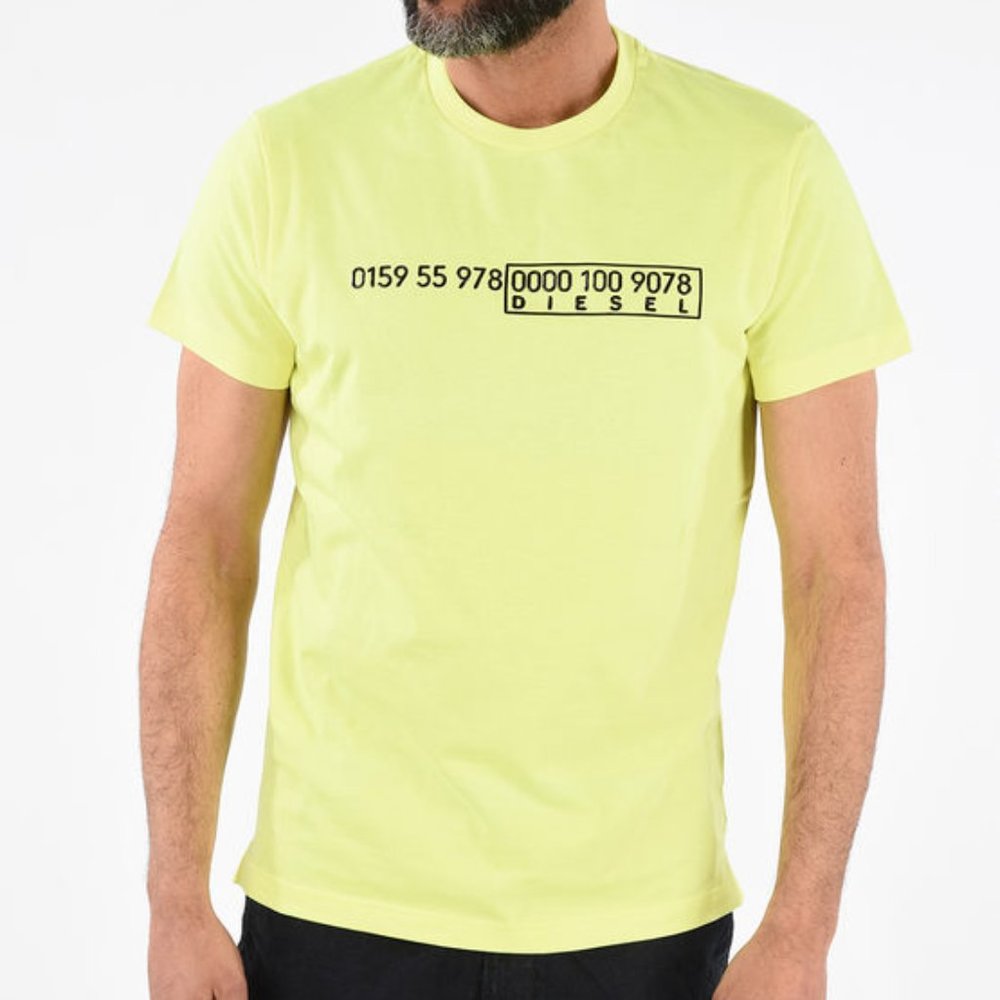 Diesel Diego Slits J6 Short Sleeve T-Shirt - Sz L